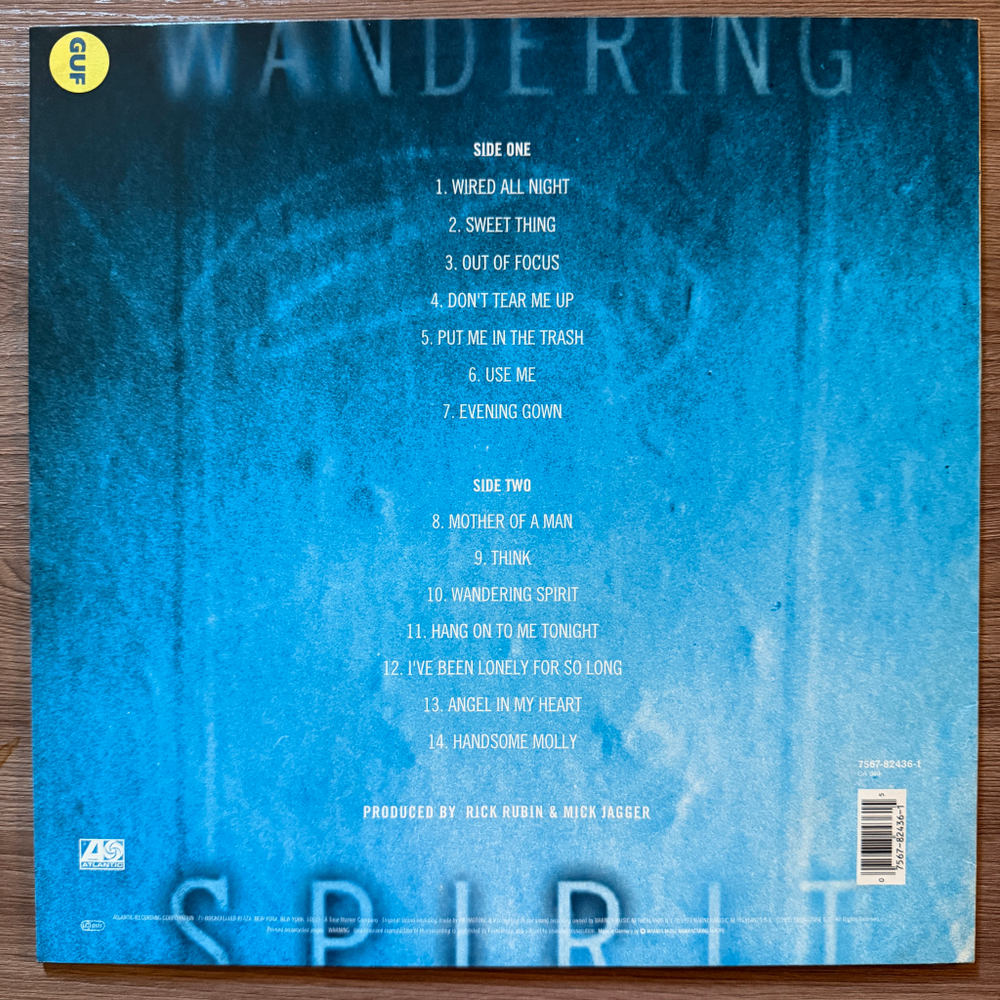 Mick Jagger ‎– Wandering Spirit (Германия 1993г.) Т