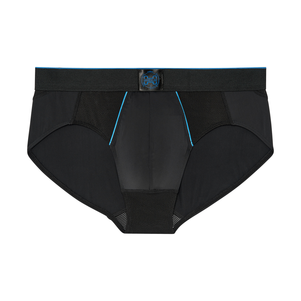 Мужские трусы брифы черные HOM SPORTS LAB Mini Briefs 402806_400004