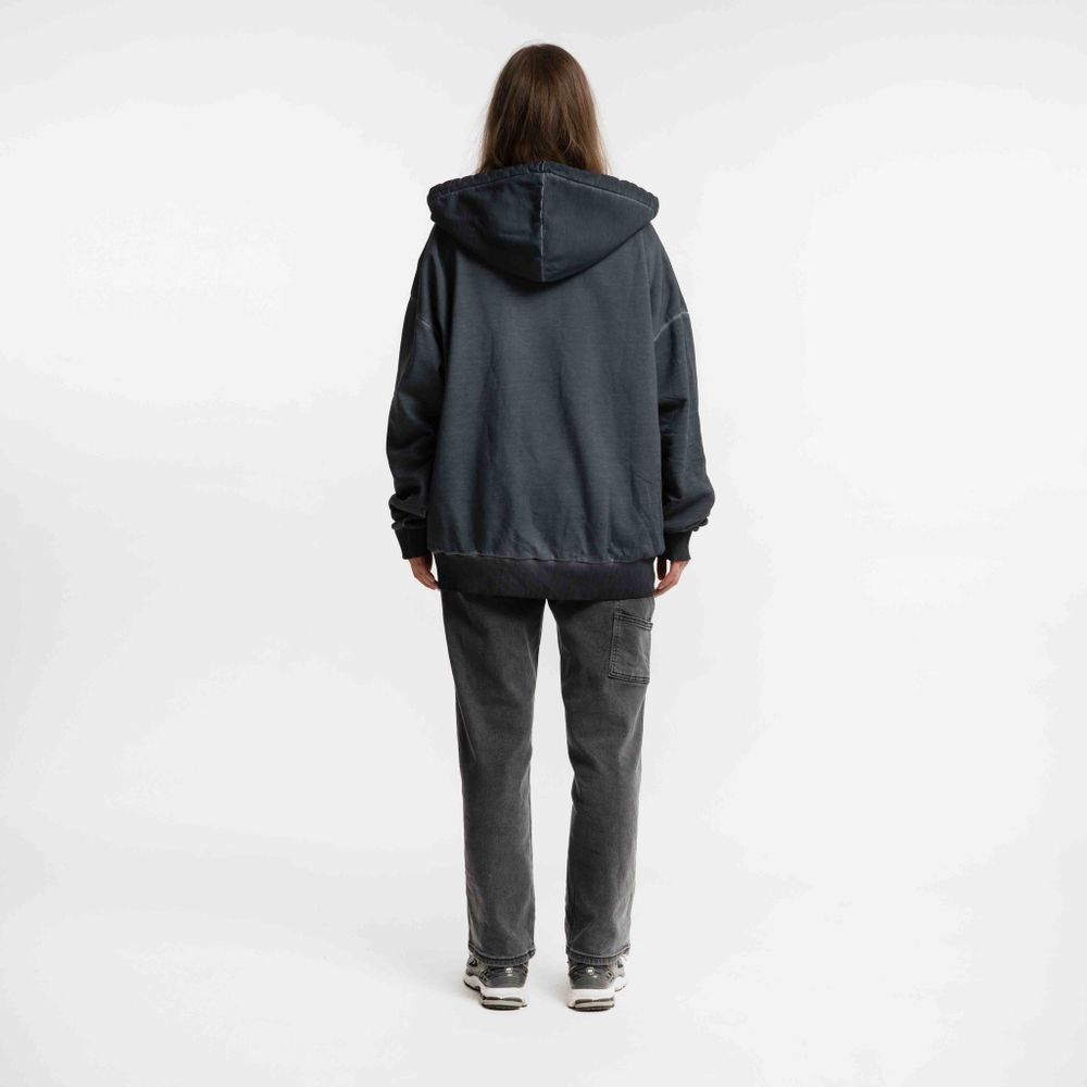 Худи Dissident Zip DDesigns in Garment Dyed Concrete