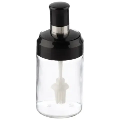 Банка для масла с кисточкой, Vassetto, объем: 240 мл, стекло