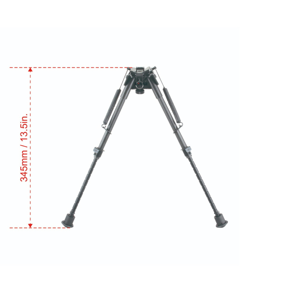 Сошки поворотная пружинная Vector Optics 9-13.5” углепластиковая для установки на антабку