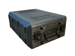 Короткий рэковый кейс 3 юнита 260мм LDPE +сумочка+ложемент в крышке| LDPE RACK3U260 | Внут. размеры 485*240*145мм