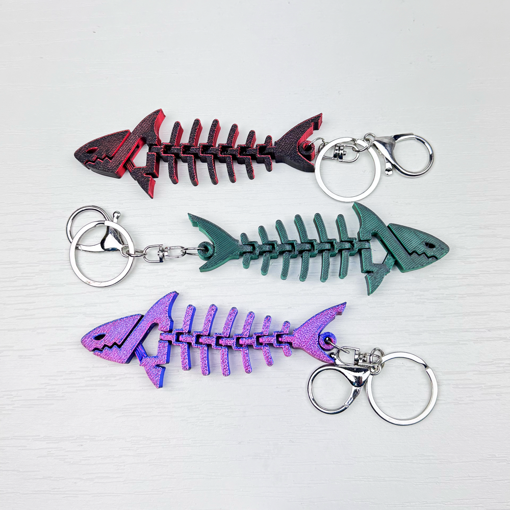 3D Скелет рыбы