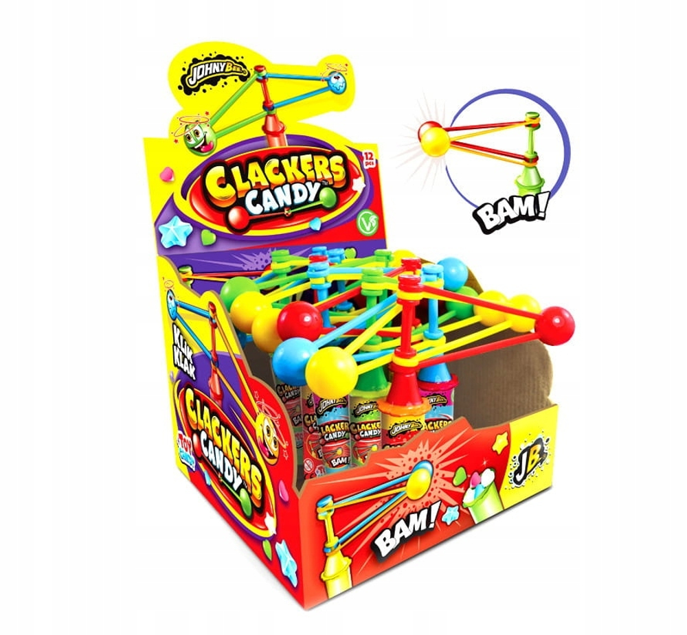 Игрушка Щелкунчик Johny Bee (Clackers) с драже 16гр