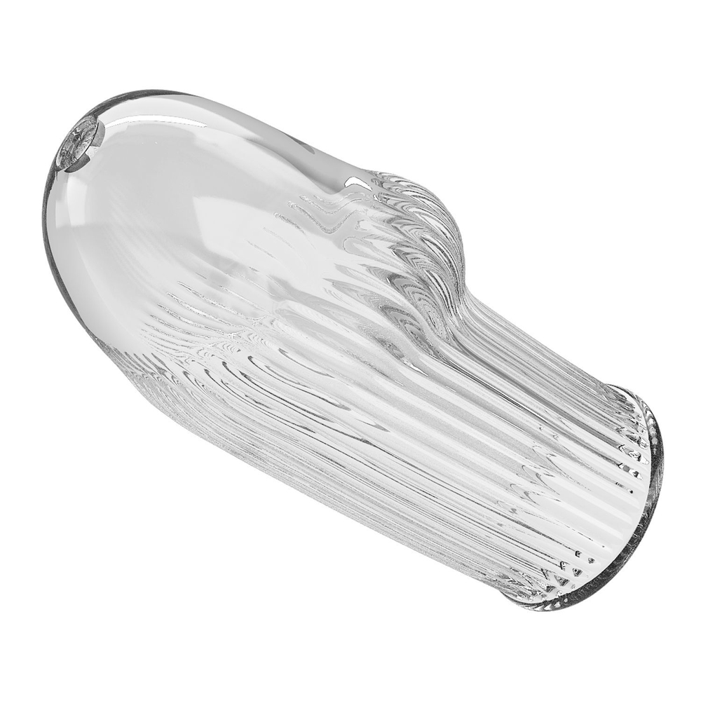 Прозрачная насадка на пенис Huel - 9 см. (Цвет: прозрачный)