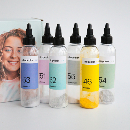 Тай-дай набор 6 цветов линейка #3