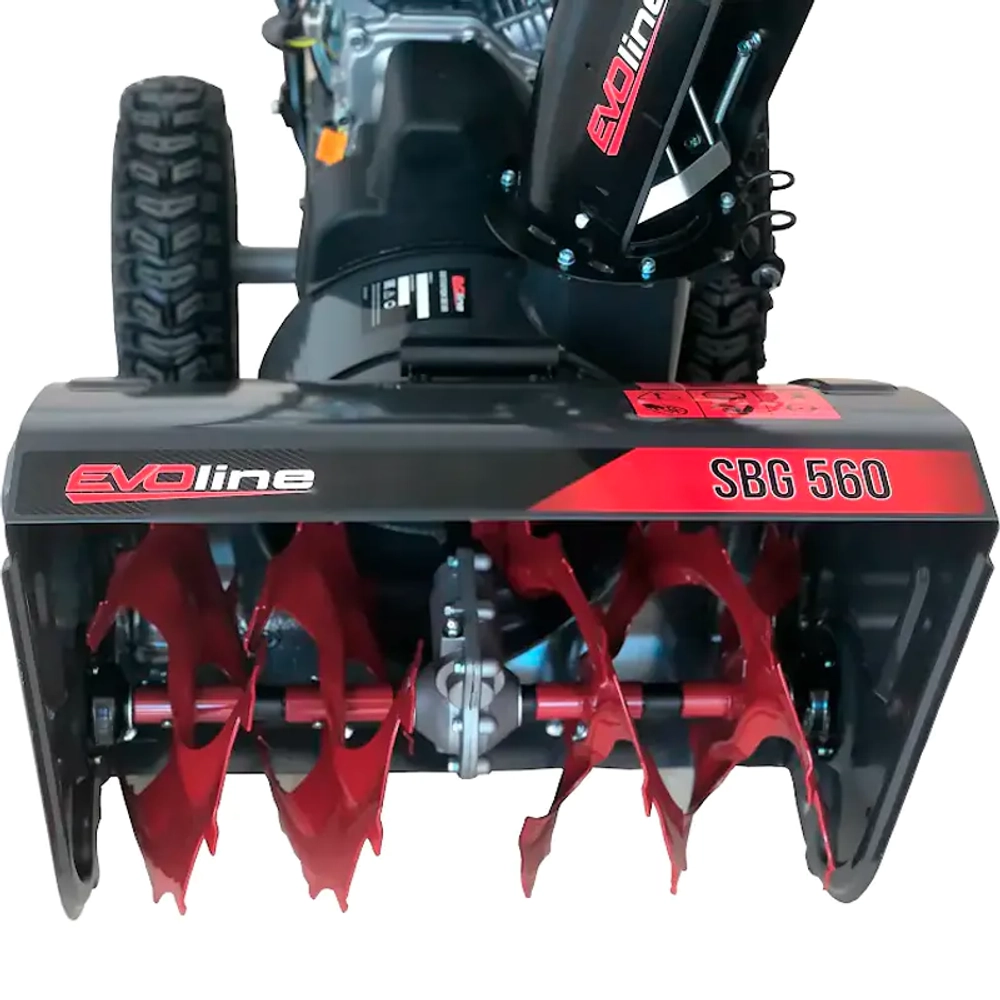 EVOline SBG 560 бензиновый снегоуборщик 6.5 л.с, ковш 56 см, выброс 10 м, 5 вперед/2 назад