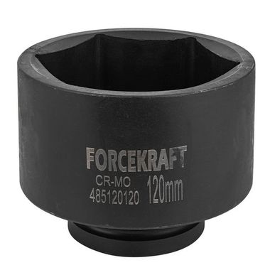 Головка ударная глубокая 1'', 120мм (6гр.) FORCEKRAFT FK-485120120