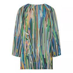 Блуза женская многоцветная с узором полоски Mollen