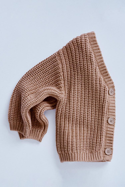 ZARA TIMELESZ - КАРДИГАН КРУПНОЙ ВЯЗКИ, ТЕРРАКОТОВЫЙ