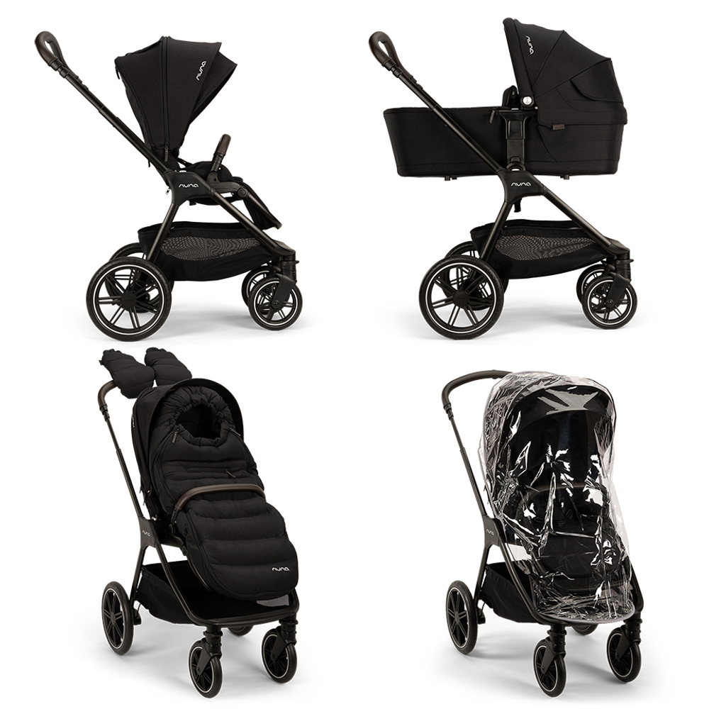 Коляска Nuna TRIV LX AS 2 в 1 с зимним комплектом Caviar