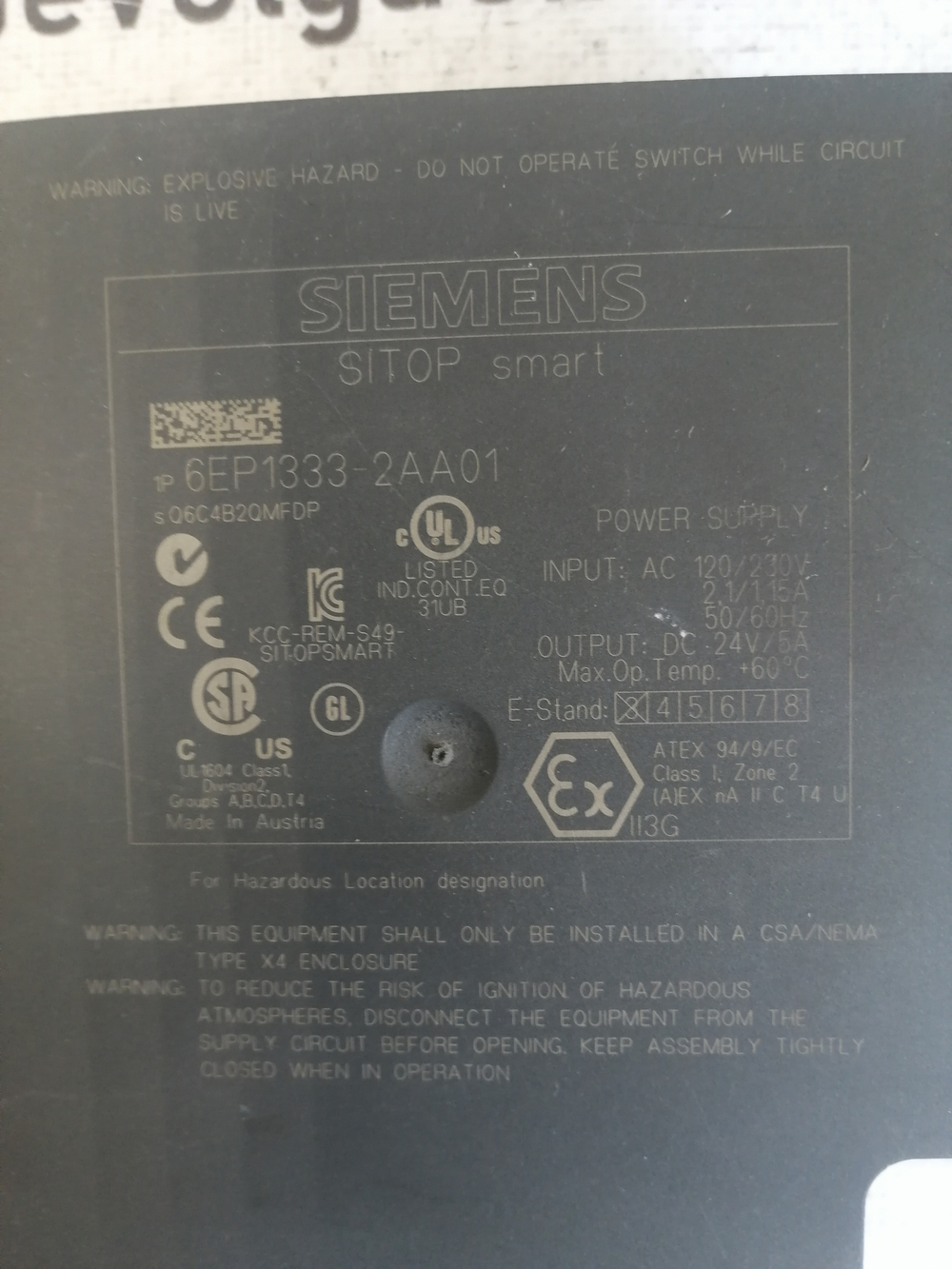 Siemens 6EP1333-2AA01 с хранения