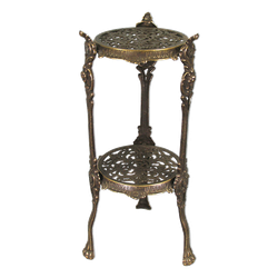 Alberti Livio Столик маленький круглый, 2 полки, 46 см