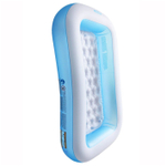 Бассейн надувной Intex 57403 Rectangular Pool 166х100х28 см / Прямоугольный многосекционный бассейн Интекс с надувным дном для дачи