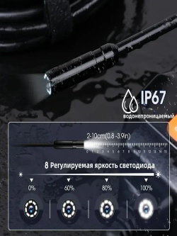 Эндоскоп MAJI, кабель длиной 5 м, разрешение 1080p, водонепроницаемость IP67