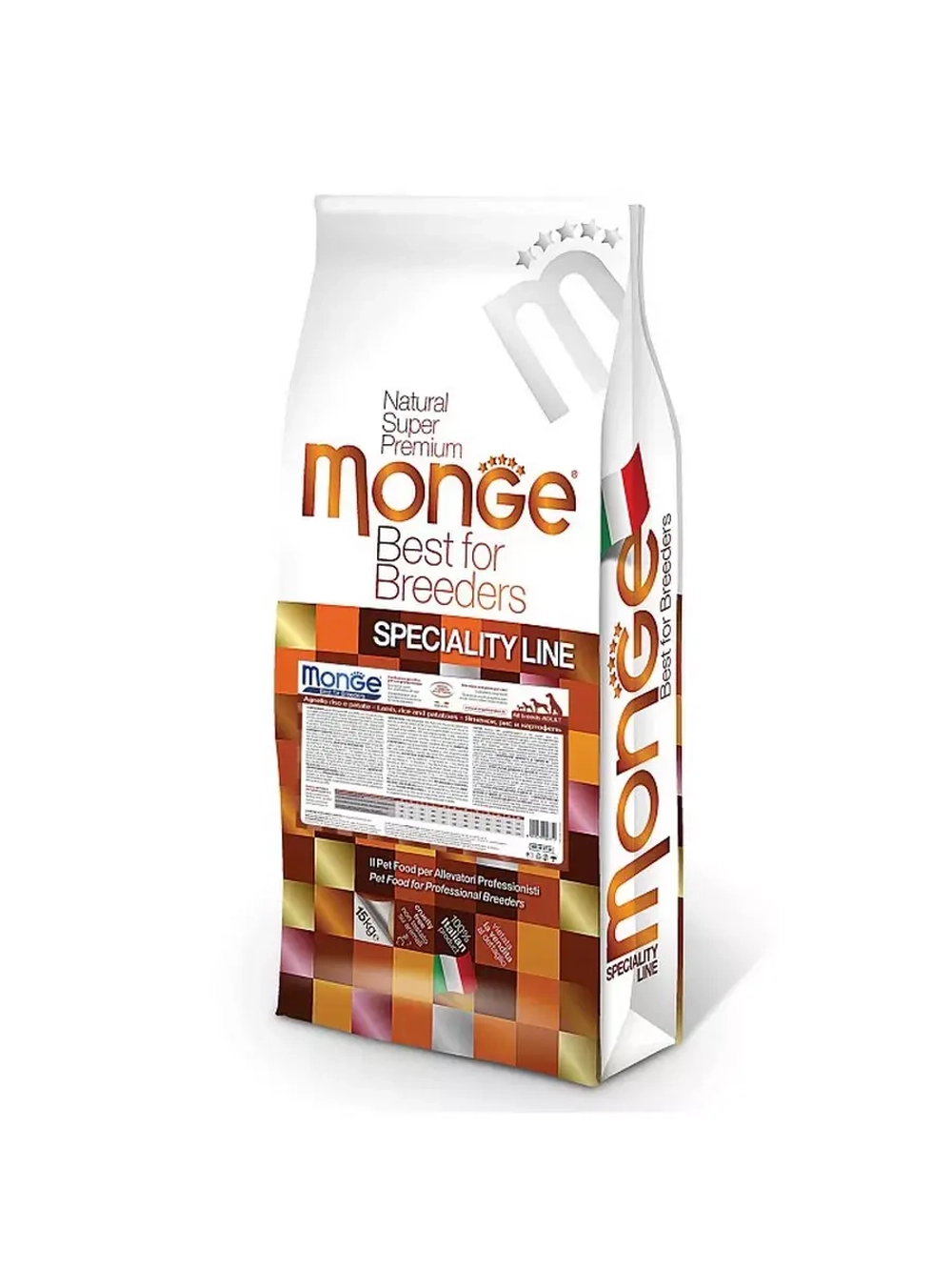 Monge (Монж Дог) Dog PFB Specialty Monoprotein All Breeds корм сухой для собак ягненок с рисом 15 кг.
