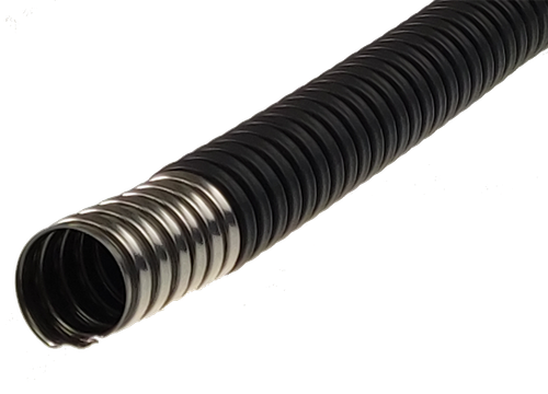 Металлорукав из нержавеющей стали в ПВХ изоляции Р3-НП нг 12 (100м/уп.) В1,5 ГОФРОМАТИК