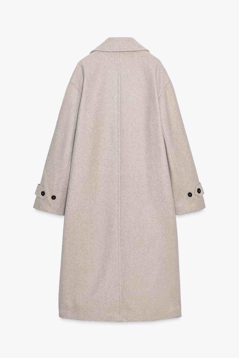 ZARA МЯГКОЕ ПАЛЬТО, БЕЖЕВЫЙ