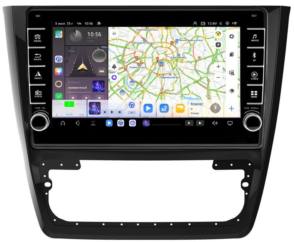 Магнитола для Skoda Yeti 2009-2018 (кондиционер) - Carmedia OL-1919 (кнопки и крутилки) Android 13, TS20, 6+128Гб, CarPlay, 4G SIM-слот