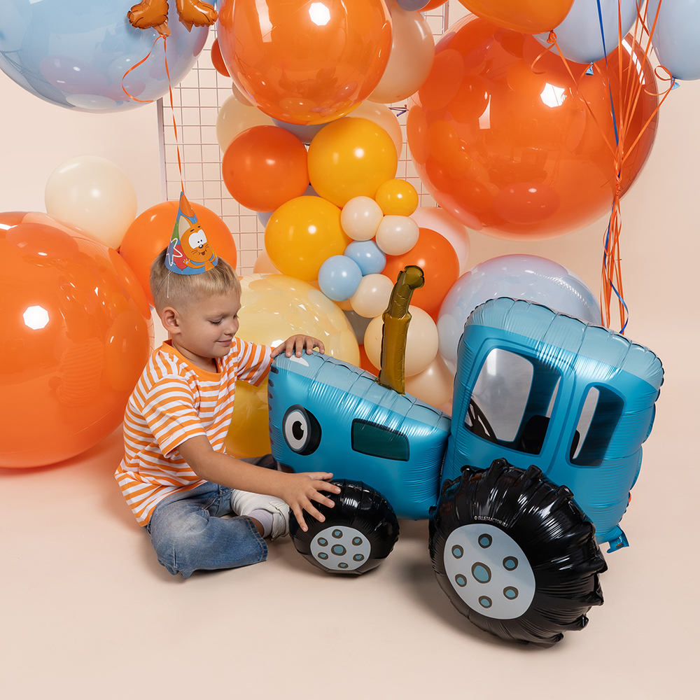 Фольгированный шар-фигура «Синий трактор» AIR, 71 см