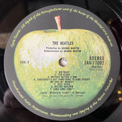 Винтажная виниловая пластинка LP The Beatles White Album Белый Альбом (Japan 1976) (Obi, Постер) Blackbird