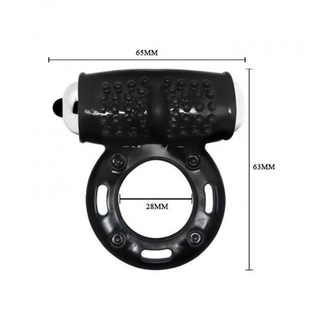 Эрекционное кольцо с вибрацией Power ring Baile