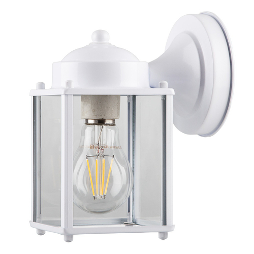 Уличный настенный светильник FERON PL200 E27 белый