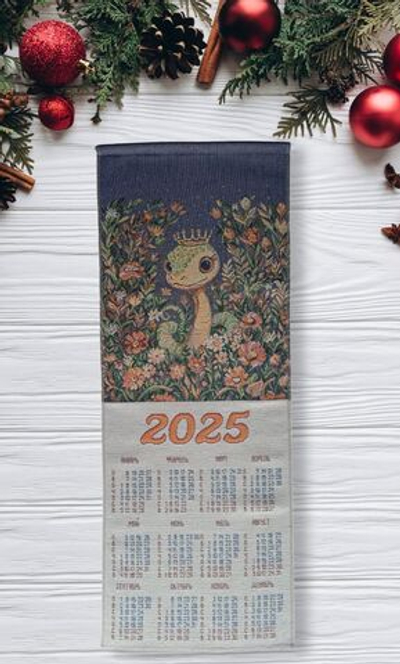 Календарь из гобелена на 2025 год Принцесса 32х81