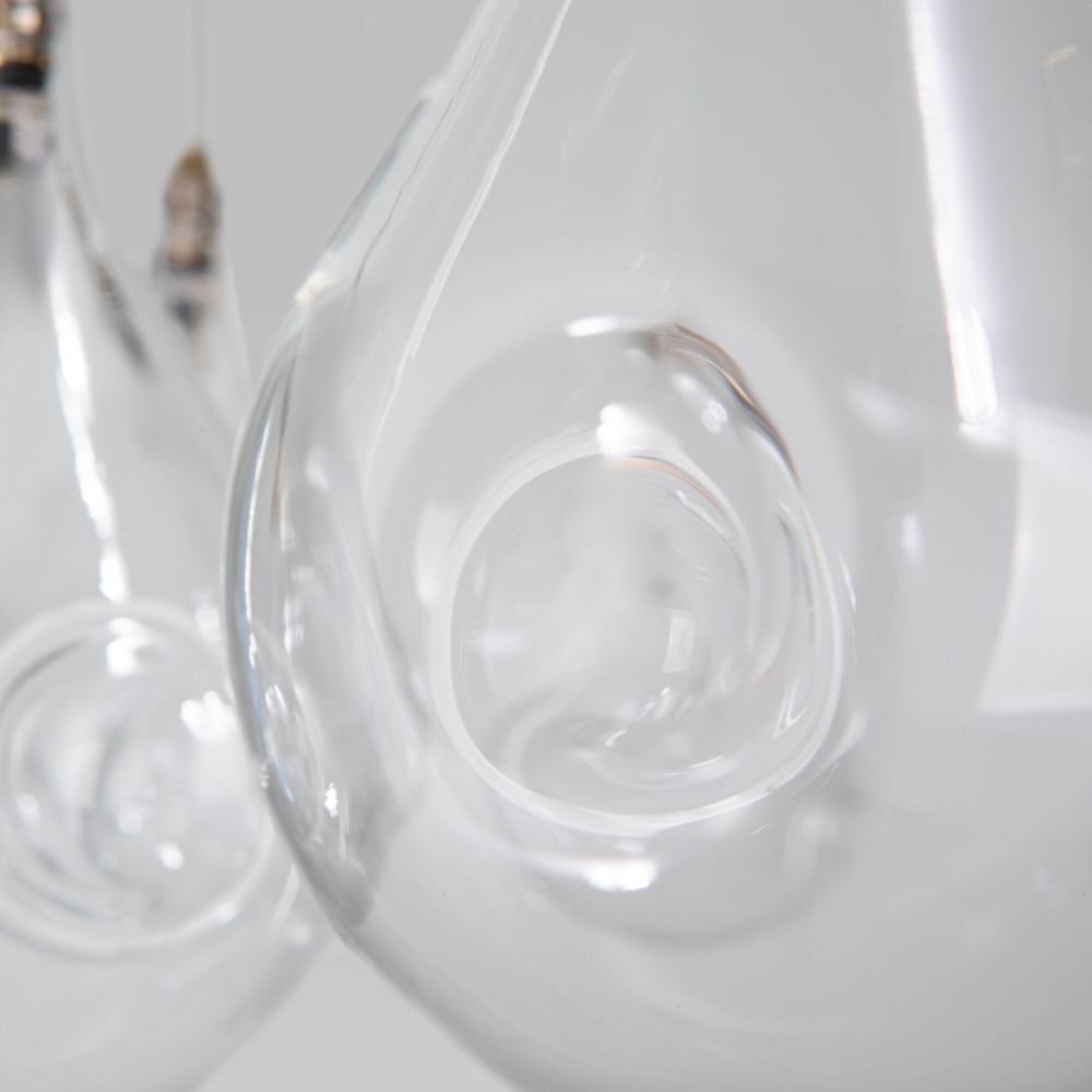 Умная подвесная люстра со стеклянными плафонами 201002/12