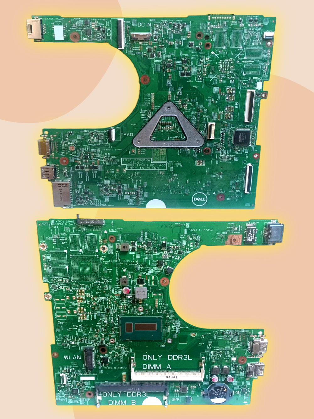 Материнская плата для ноутбуков DELL 3458 3558 P47F.