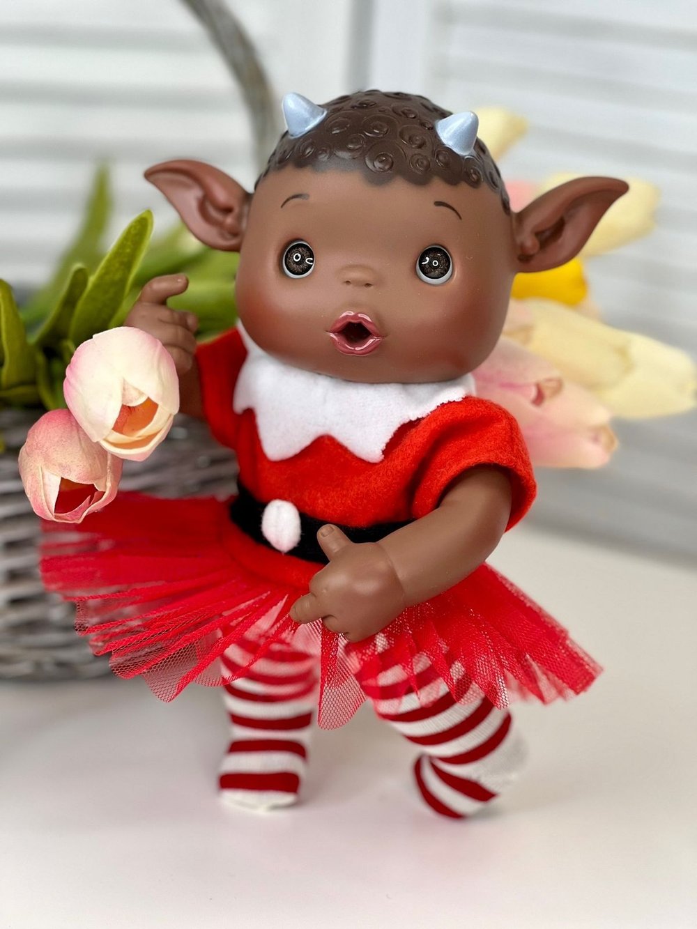 Пупс Nines 24см Duendys Gofry-mulato (N0374N1)