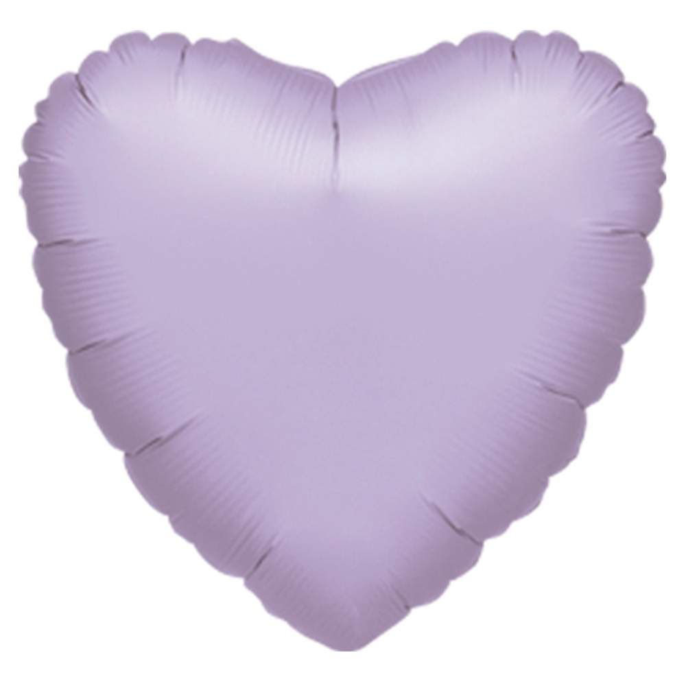 Шар фольгированный Сердце 43 см (Сиреневый)