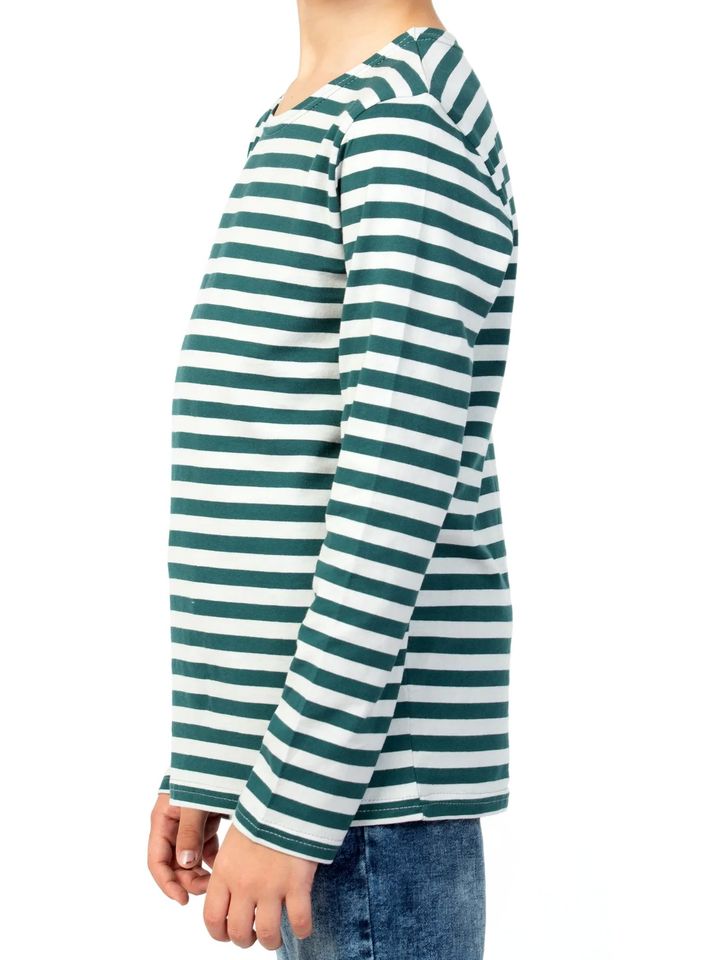 Тельняшка детская х/б зеленая