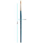 Кисть художественная синтетика Гамма "Галерея", круглая №4, короткая ручка