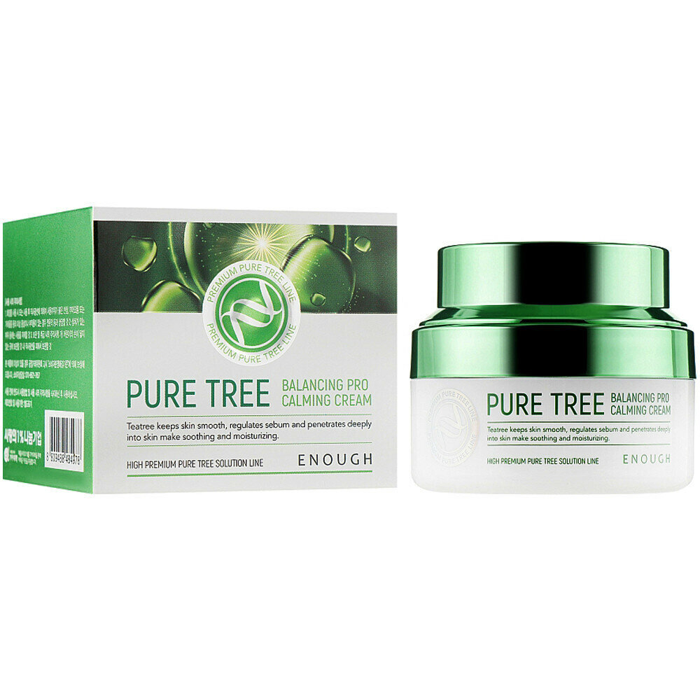 Enough Крем для лица с экстрактом листьев чайного дерева Pure Tree Balancing Pro Calming Cream