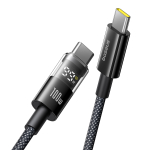 USB-C Кабель Baseus Display 2 Charging+Data 100W 1-2m - Cosmic Black