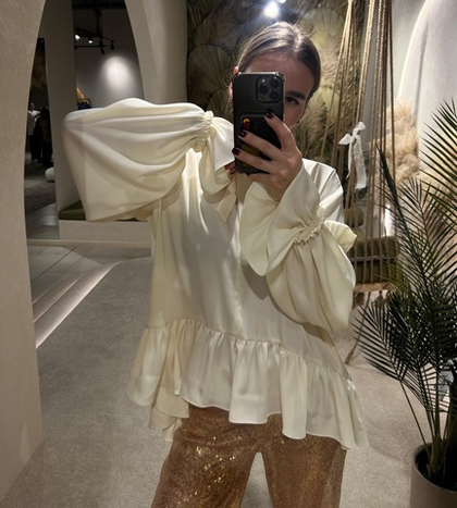 Блузка «Романтик» (ваниль)