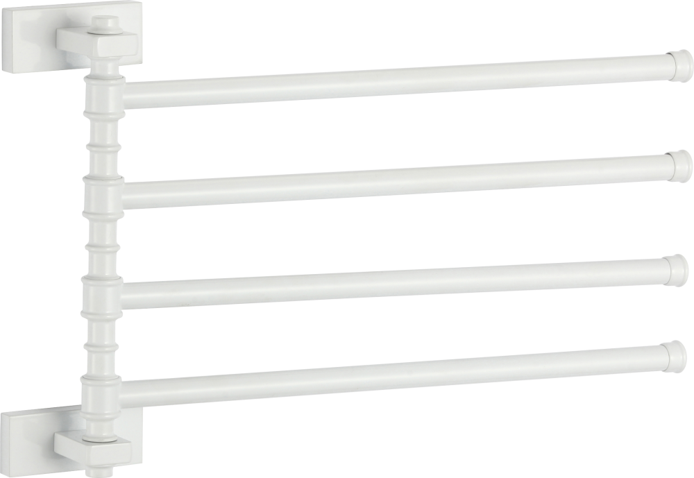 88014-F П/держатель поворот. 4-ной (БЕЛЫЙ) GANZER (10/1шт)