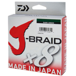 Плетеный шнур Daiwa J-Braid X8 Dark Green 0,18мм 26,5lb 150м