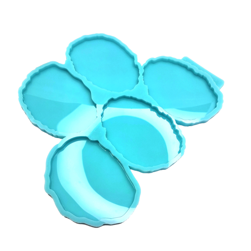 Модель №42, Силиконовый молд, Geode Coasters,11*8см
