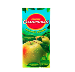 СОК НЕКТАР СОЛНЕЧНЫЙ ЗЕЛЕНОЕ ЯБЛОКО 0.2Л