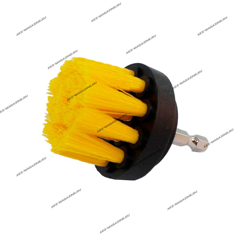 Чистящая щетка, d-48мм, радиус 6-гранника 7мм, используется для дрелей и для бытового назначения