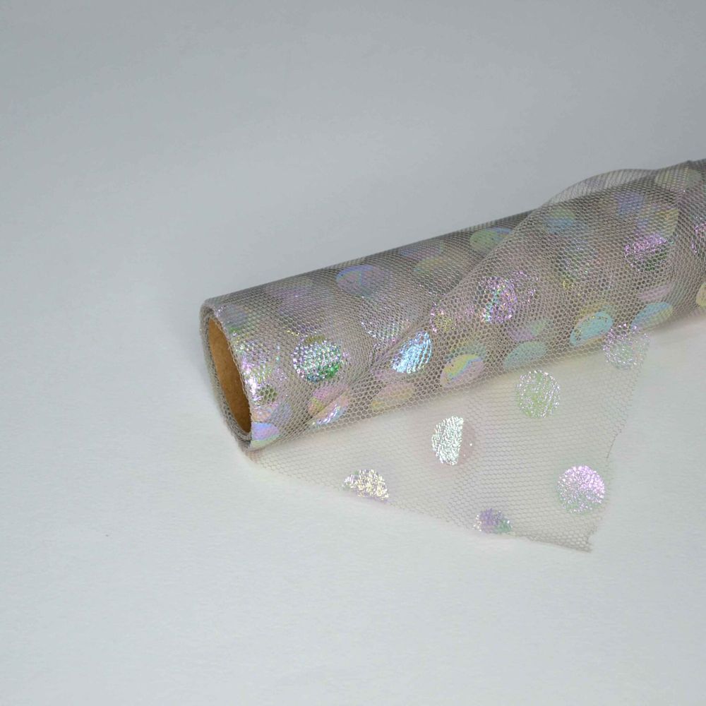 Сетка Сварофски 50см х 5ярд. полиэстер/СЕРЫЙ