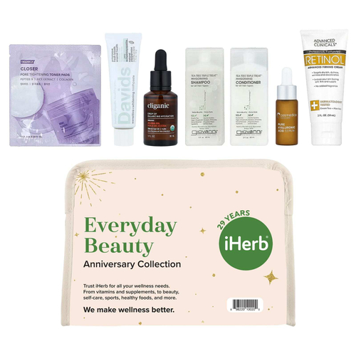 iHerb Exclusive, секреты красоты, праздничная коллекция, набор из 8 средств