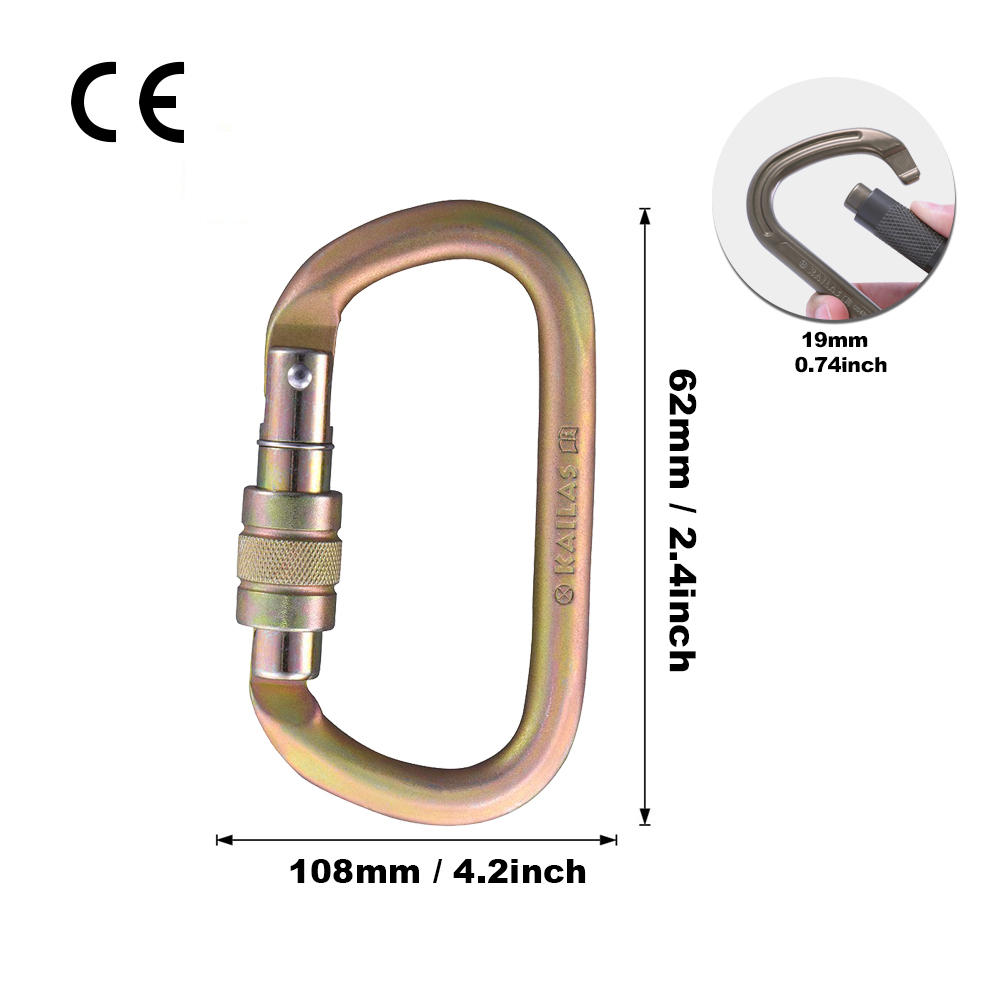 Kailas карабин Oval Screw Lock Steel