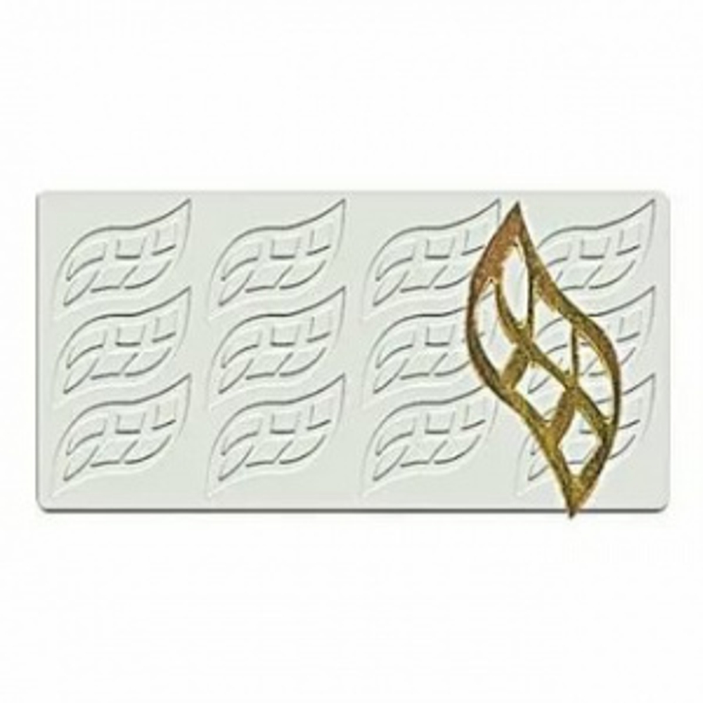 Силиконовая форма "Лист" 12 ячеек 50*40 мм, P.L. Proff Cuisine