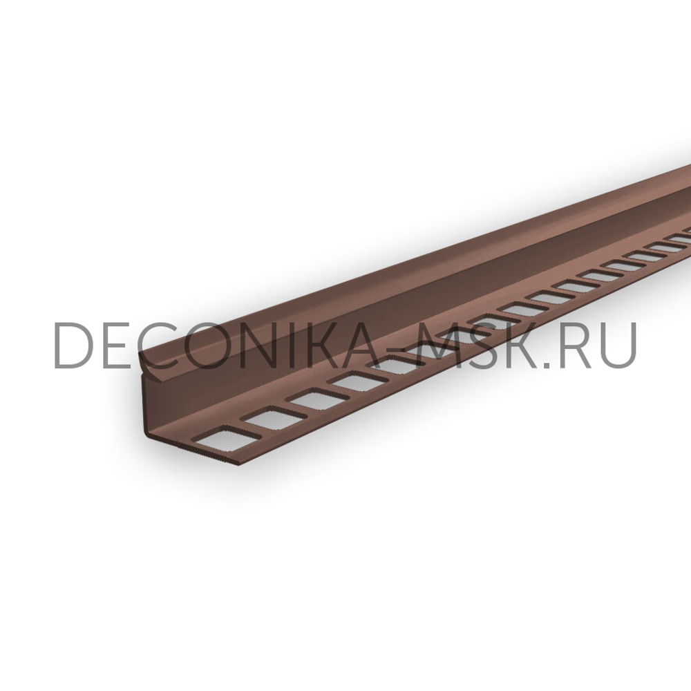 Раскладка для плитки внутренняя DECONIKA 8мм 2.5м Коричневый глянцевый Д-Пл8-В-019КГ