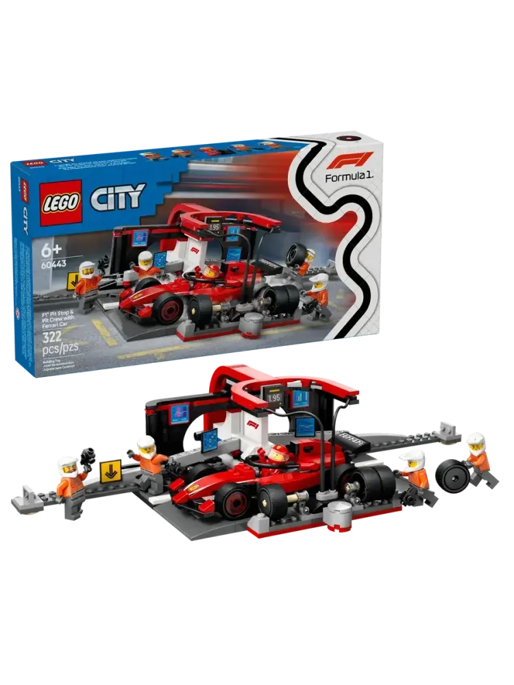Конструктор Сity 60443 Formula 1, пит-стоп команды Ferrari