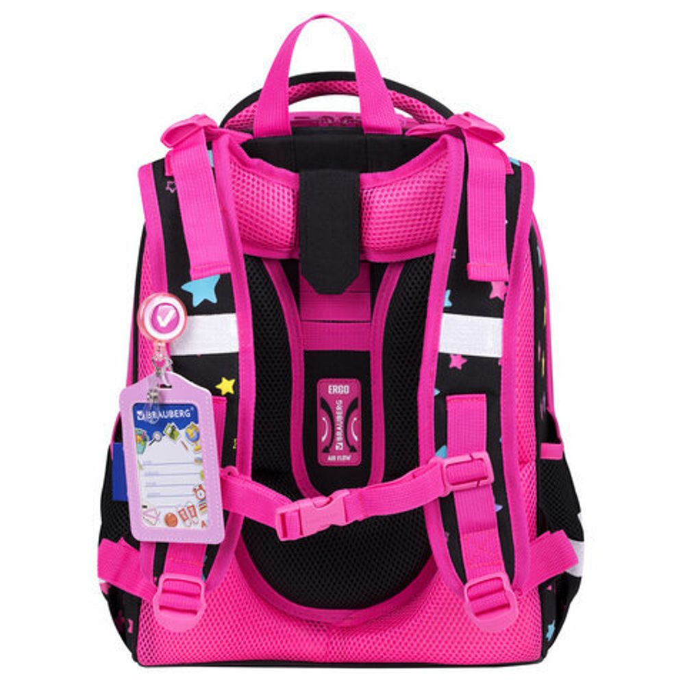 Ранец BRAUBERG PREMIUM, 2 отделения, с брелком, "Pop style", 38х29х16 см, 271354