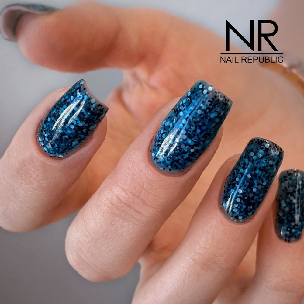 NR Гель-лак 461 - Мерцающий полуночно синий, 10 мл2